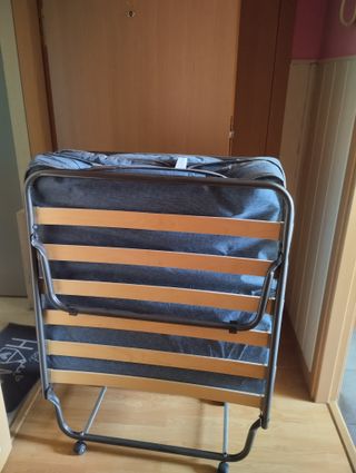 Cama plegable, colchón de 80,