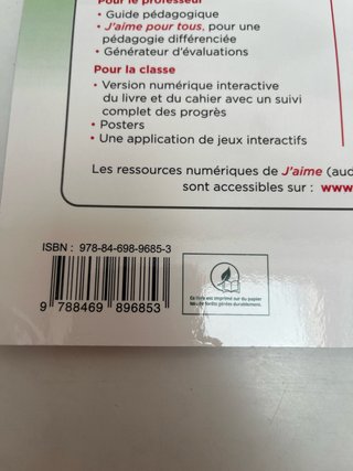 Libro frances 1 Eso A1- Y La Belle et la Bete