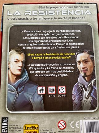 La resistencia juego de mesa (Devir)