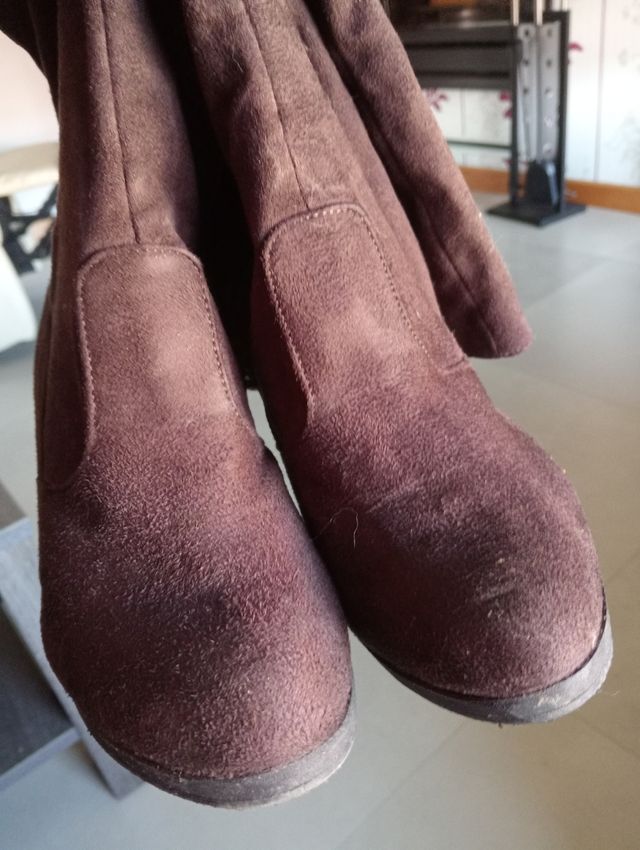 Botas mosqueteras de tela