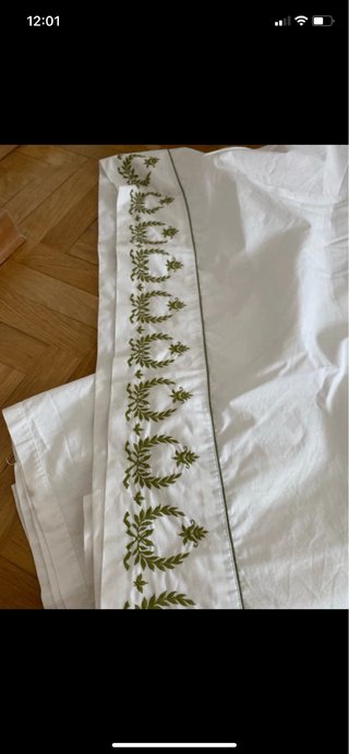 Lenzuolo matrimoniale in puro cotone anni 70