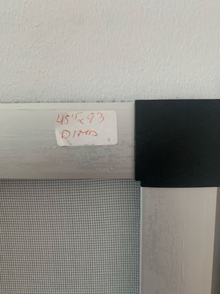 Mosquitera aluminio ventana corredera