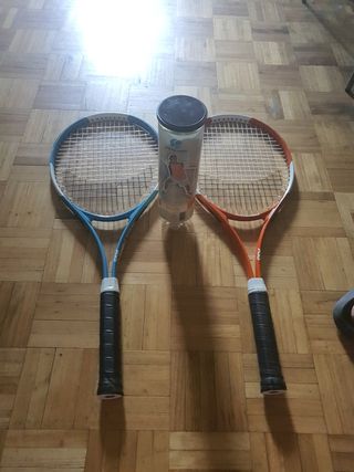 Raquetas tennis más pelotas