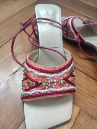 Sandalias de tiras Fosco, tacón bajo