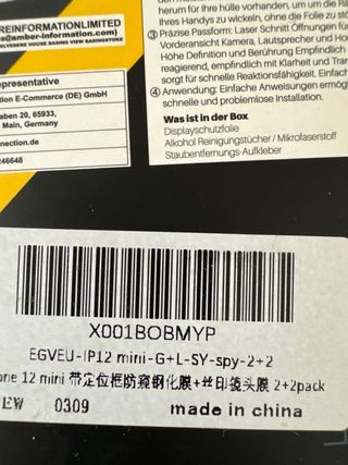 Cristal iphone 12 mini