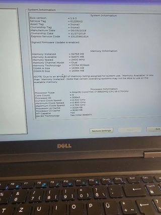 Laptop Dell para trabajar y jugar i7 RAM16,ssd500