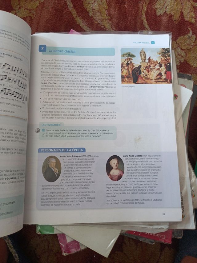 Libro historia de la música. ESO. Santil