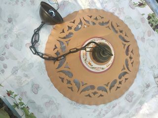 Lampadario dipinto a mano Terracotta