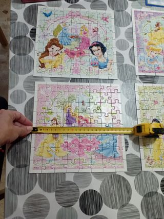 4 puzzles de princesas 