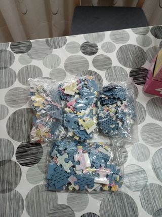 4 puzzles de princesas 