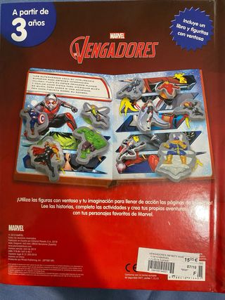 Libro Historias animadas Vengadores Marvel