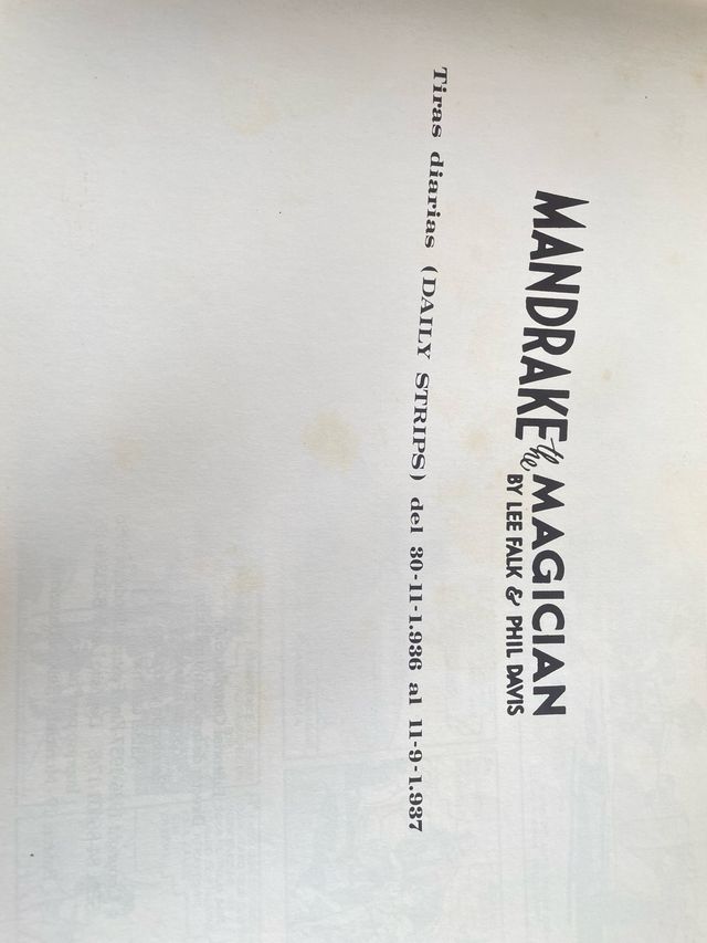 Colección comic Lee Falk y Phil Davis