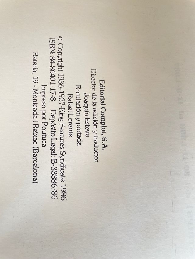 Colección comic Lee Falk y Phil Davis