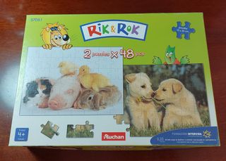 Set de 2 Puzzles Rik & Rok de 48 piezas cada uno