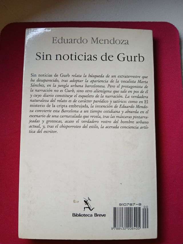 SIN NOTICIAS DE GURB. Eduardo Mendoza