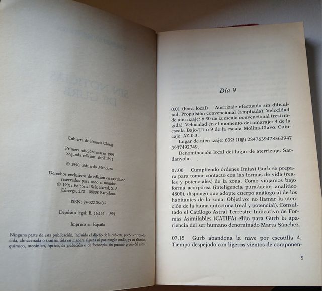 SIN NOTICIAS DE GURB. Eduardo Mendoza