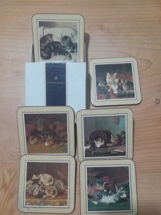 Pimpernel sotto bicchieri Cats at home