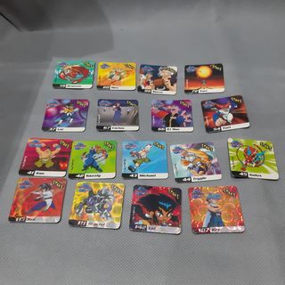 17 carte magneti beyblade vintage