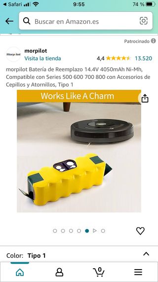 iRobot baterias