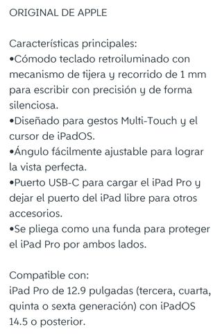 Teclado iPad Pro nuevo