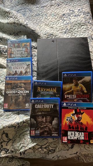 Play Station 4 1TB + Juegos