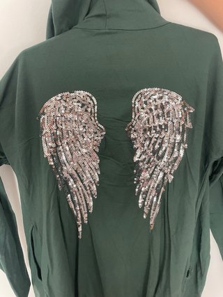 Chaqueta verde lentejuelas