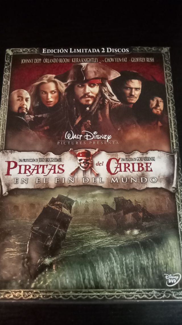 DVD Piratas del Caribe I, II y III