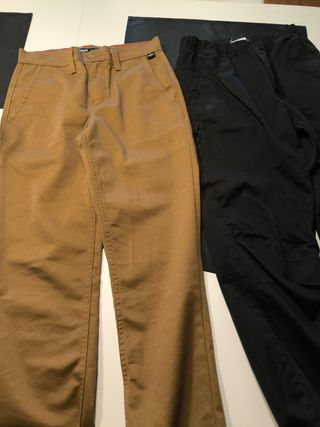 2 pantalones chico Vans y Zara