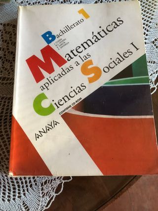 Libro matemáticas anaya 1 bachillerato