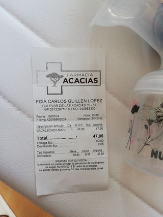 Saca leche manual