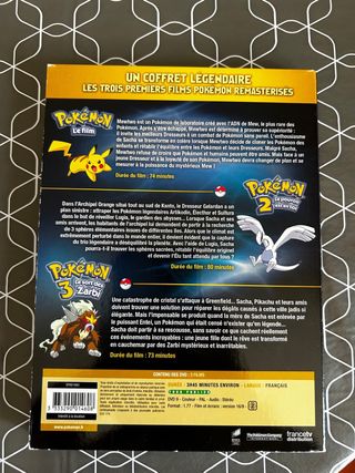 Pokemon Pelicula 1-2-3 DVD