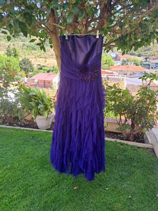 Vestido fiesta tul. El corte inglés 