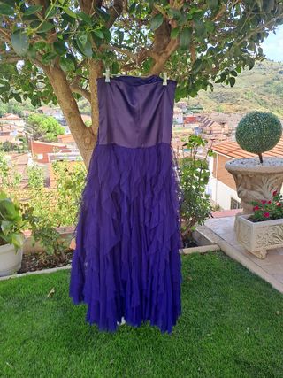 Vestido fiesta tul. El corte inglés 