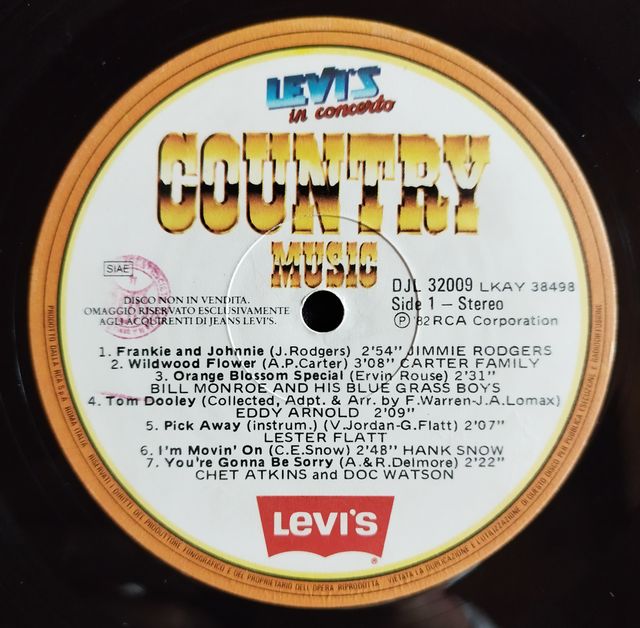 Vario ‎– Levi's In Concerto (Country Music)