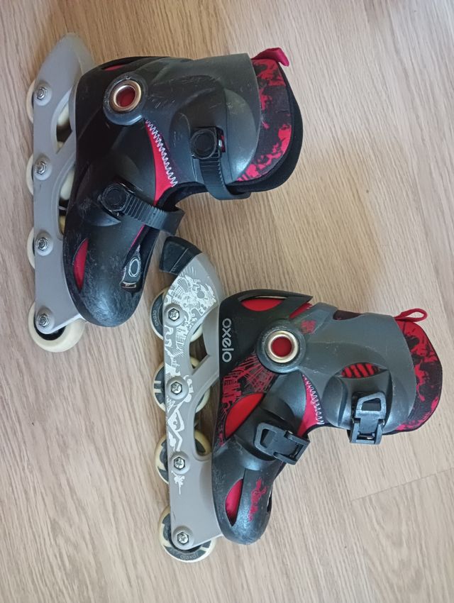 Patines en linea Oxelo negros y rojos