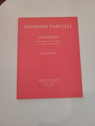 Concerto Favorita oboe y piano Pasculli