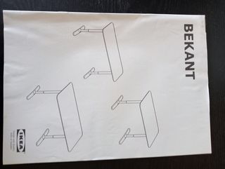 Escritorio IKEA BEKANT patas extensibles