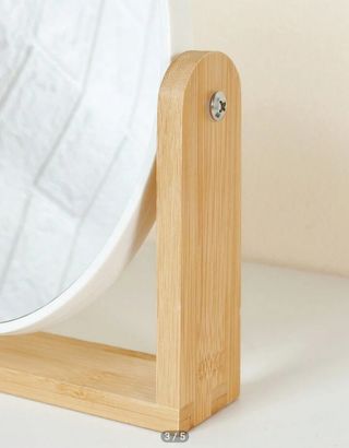 Espejo de tocador madera y blanco