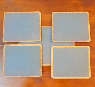 Set Vintage 4 Sottopiatti + Centrotavola