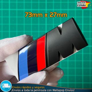 Emblema M BMW Motorsport Logo Maletero Negro Mate