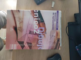 Libros texto y láminas dibujo técnico bachillerato