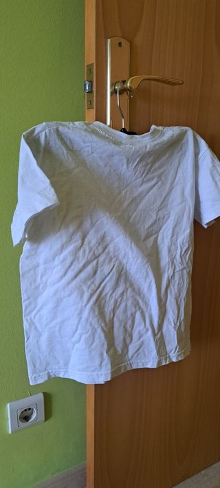 Camiseta 7-8 128 cm blanca algodón
