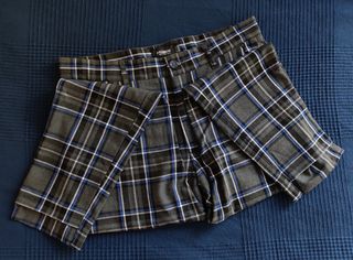 Pantalón largo de cuadros