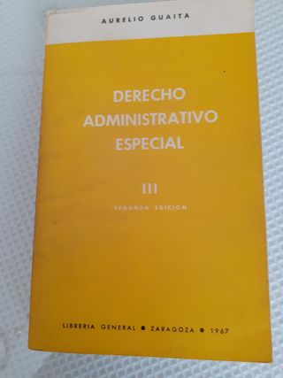 DERECHO ADMINISTRATIVO ESPECIAL III