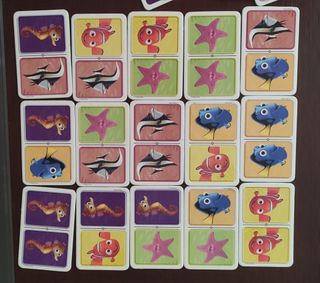 Dominó y juego de memoria de Nemo