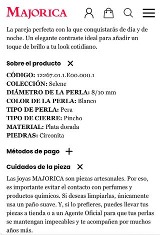 Pendientes Selene Majorica NUEVOS