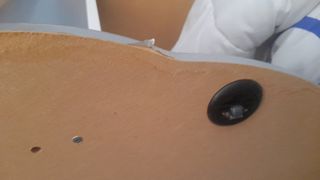 Mesa para televisión, color plata