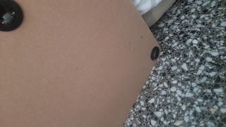 Mesa para televisión, color plata