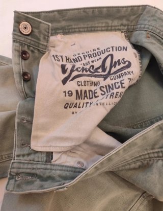 Pantalón corto vaquero verde caqui de Jack & Jones