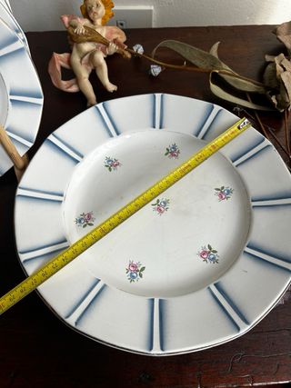 Set de postre loza francesa Sarreguemines